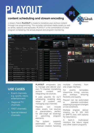 Playout Two Pager